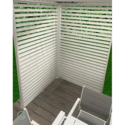 Pannello fisso Calicantus Blind per pergola bianco 4 m