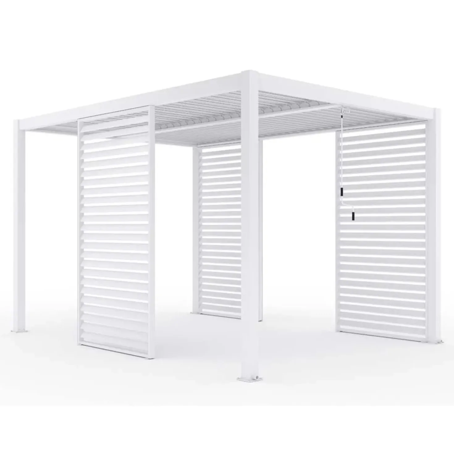 Pannello fisso Calicantus Blind per pergola bianco 4 m