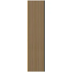 Pannello fonoassorbente decorativo rovere grezzo 240x57,2 cm Sp. 19 mm