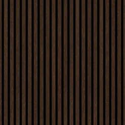 Pannello fonoassorbente decorativo PVC rovere scuro 240x57,25x1,9 cm