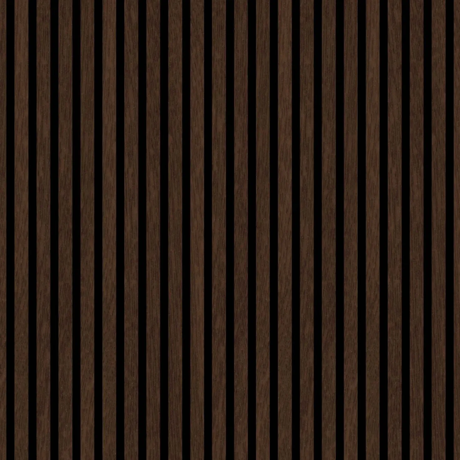 Pannello fonoassorbente decorativo PVC rovere scuro 240x57,25x1,9 cm