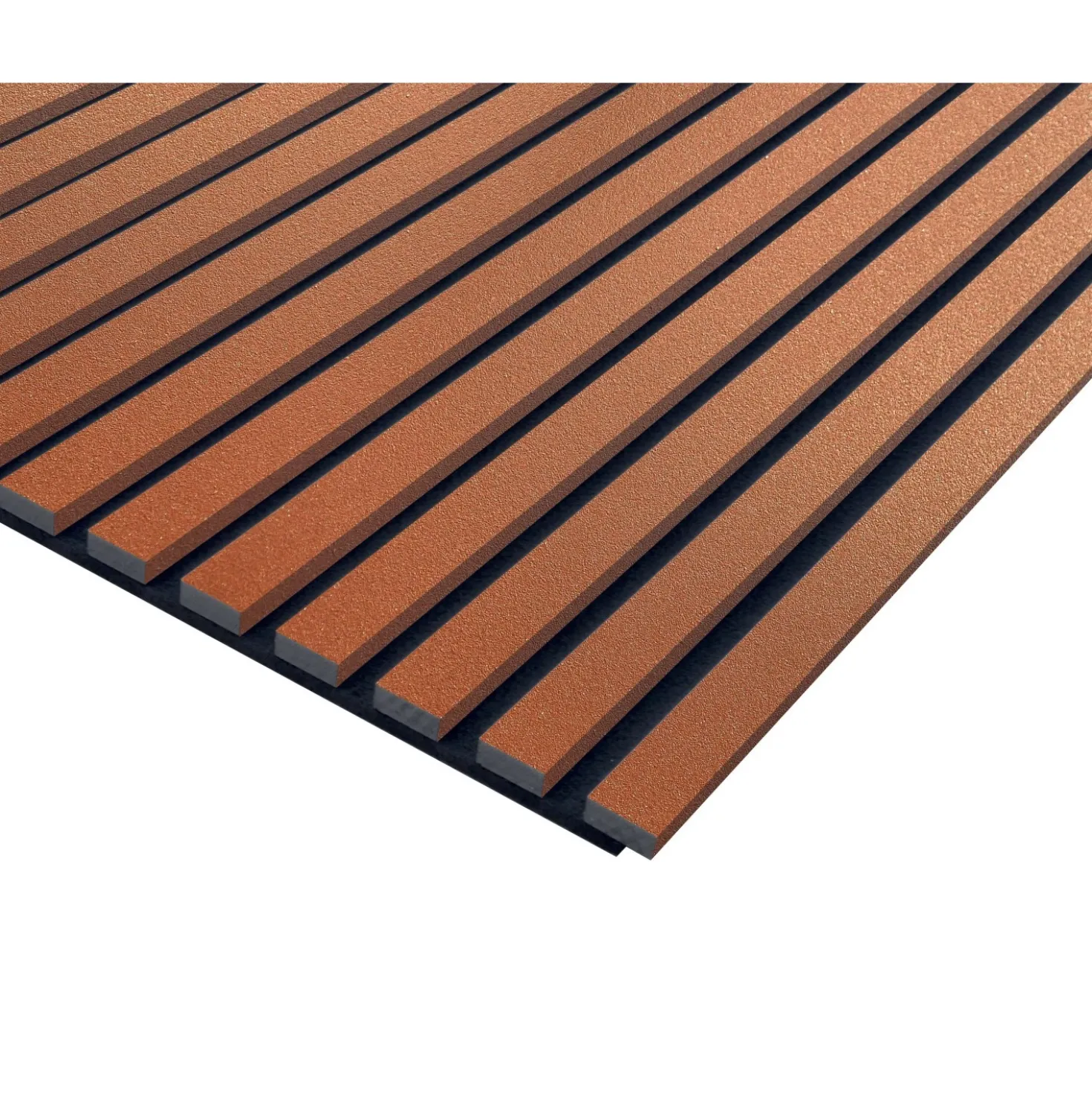 Pannello fonoassorbente decorativo rame 240x57,2 cm Sp. 20 mm