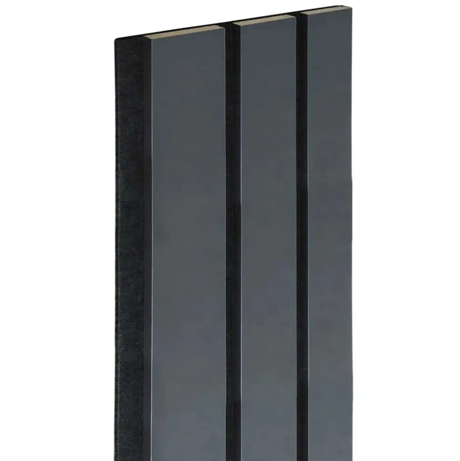 Pannello fonoassorbente decorativo nero 240x30 cm Sp. 19 mm