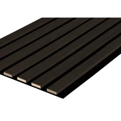 Pannello fonoassorbente decorativo rovere scuro 267x29,25 cm Sp. 11 mm 2 pz