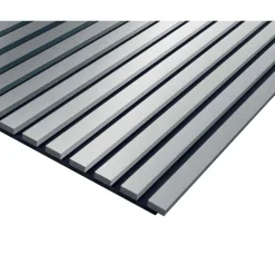 Pannello fonoassorbente decorativo argento 240x57,2 cm sp 20 mm