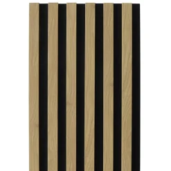 Pannello fonoassorbente decorativo Saragossa beige 240x30 cm Sp. 19 mm