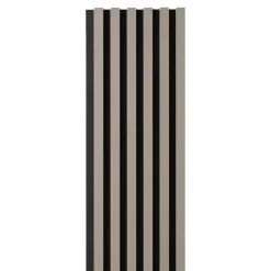 Pannello fonoassorbente decorativo Sandgrau grigio 240x30 cm Sp. 19 mm