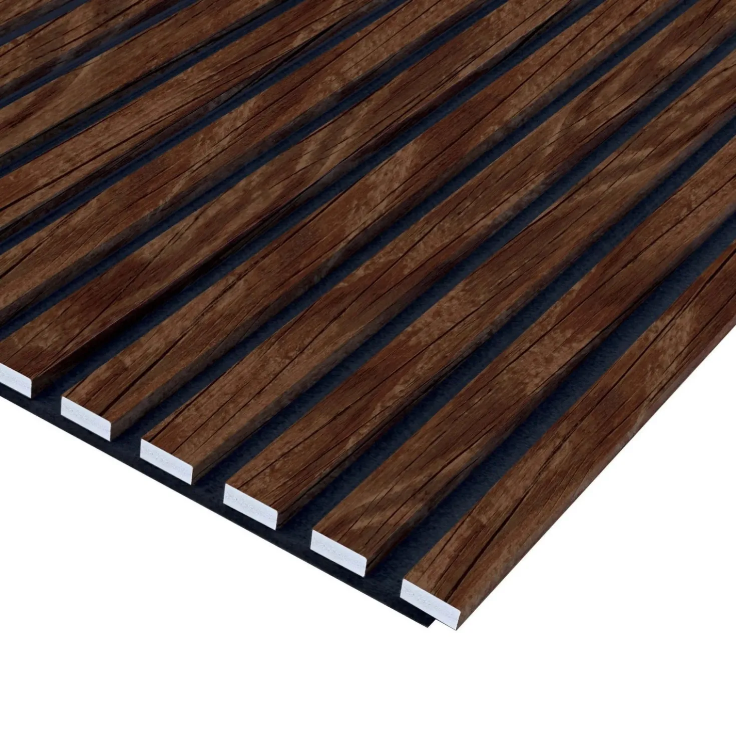 Pannello fonoassorbente decorativo PVC rovere rustico 240x57,25x1,9 cm