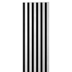 Pannello fonoassorbente decorativo bianco 240x30 cm Sp. 19 mm