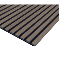 Pannello fonoassorbente decorativo noce grezzo 240x57,2 cm Sp. 19 mm