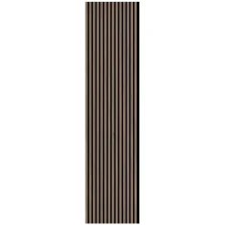 Pannello fonoassorbente decorativo noce grezzo 240x57,2 cm Sp. 19 mm