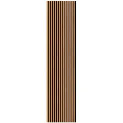 Pannello fonoassorbente decorativo rovere chiaro grezzo 240x57,2 cm Sp. 19 mm