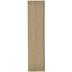 Pannello fonoassorbente decorativo frassino grezzo 240x57,2 cm Sp. 19 mm