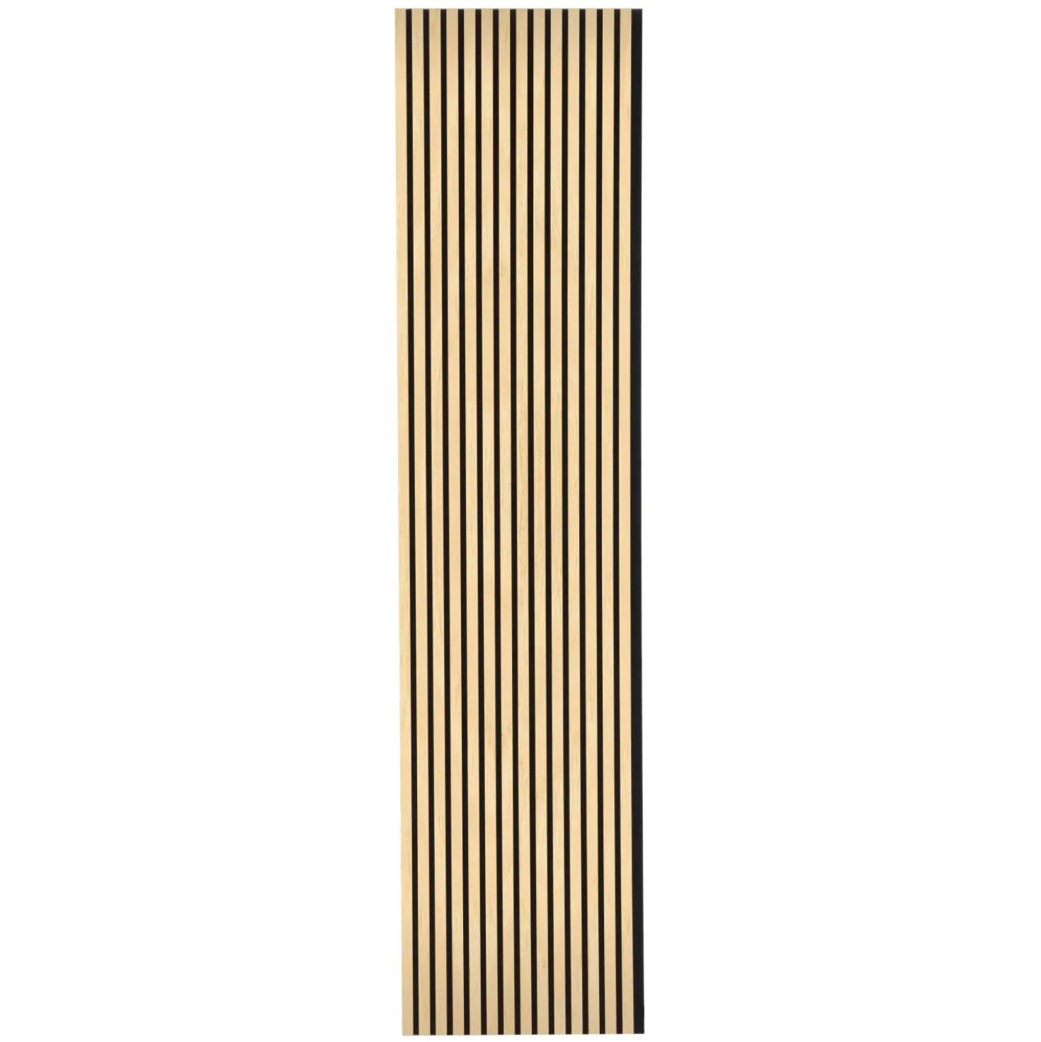 Pannello fonoassorbente decorativo frassino grezzo 240x57,2 cm Sp. 19 mm