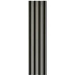 Pannello fonoassorbente decorativo alu anodiz argento 240x56,55x1,7 cm