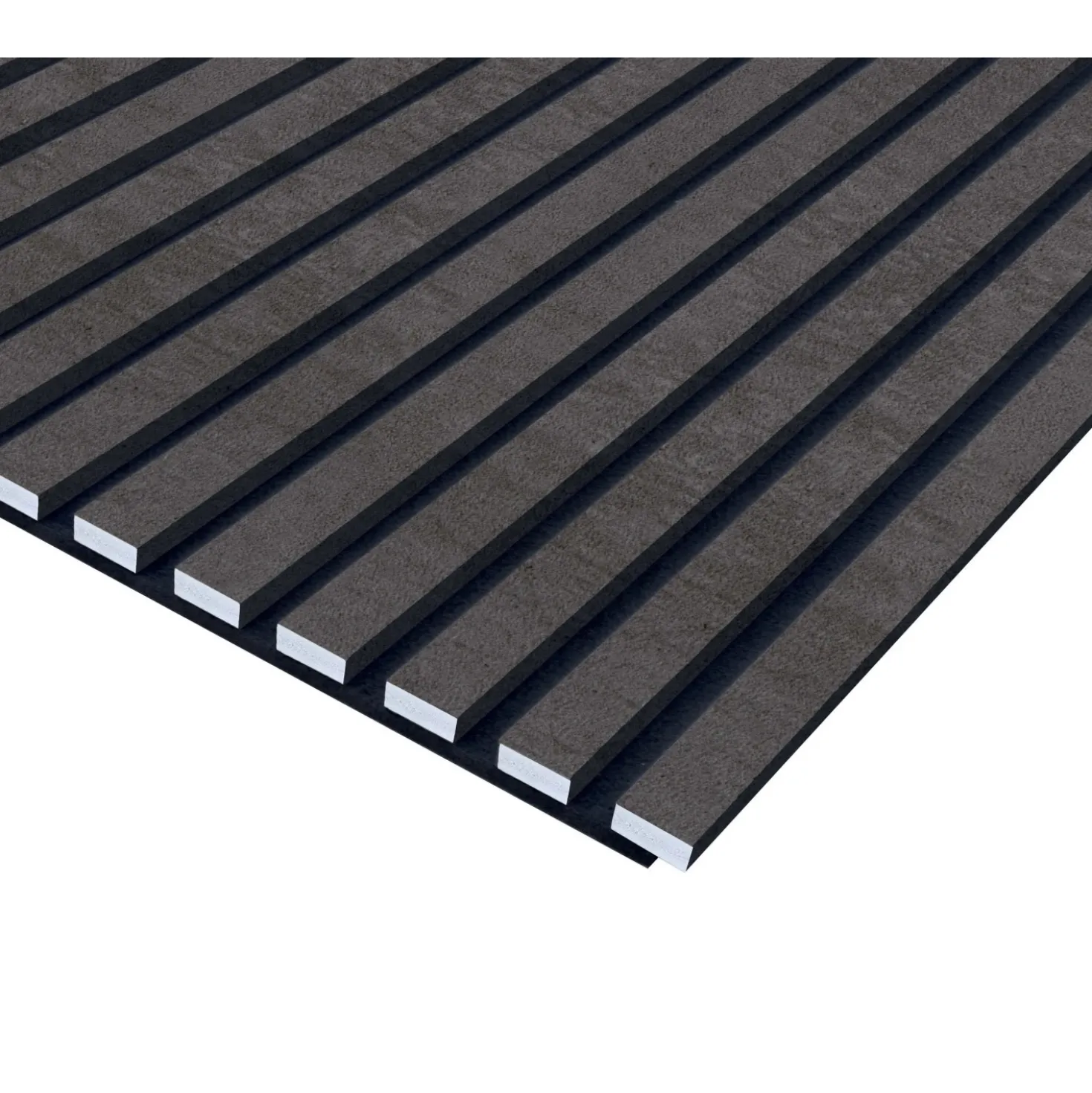 Pannello fonoassorbente decorativo PVC cemento 240x57,25x1,9 cm