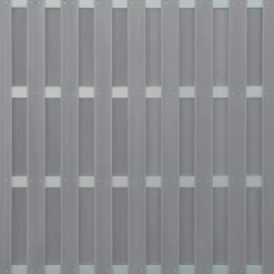 Pannello frangivista in WPC 180x180 cm grigio chiaro