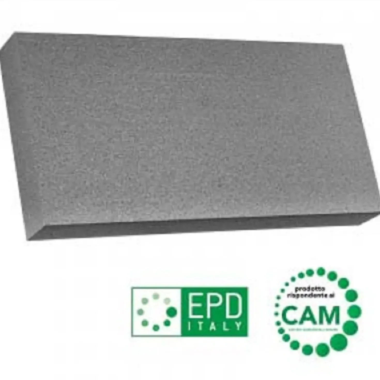 Pannello in EPS con grafite 100x50x10 cm grigio