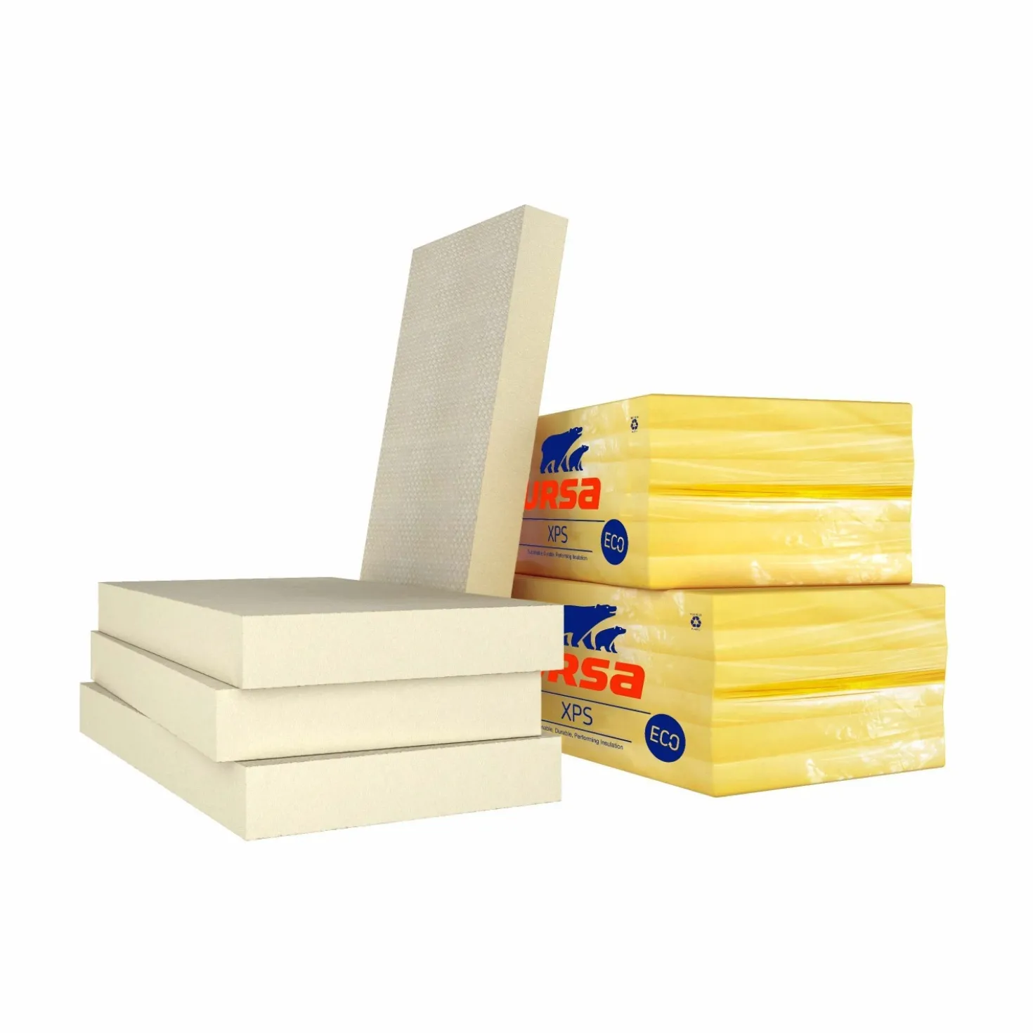 Pannello in polistirene estruso URSA XPS ECO PLUS 125x60x6 cm giallo