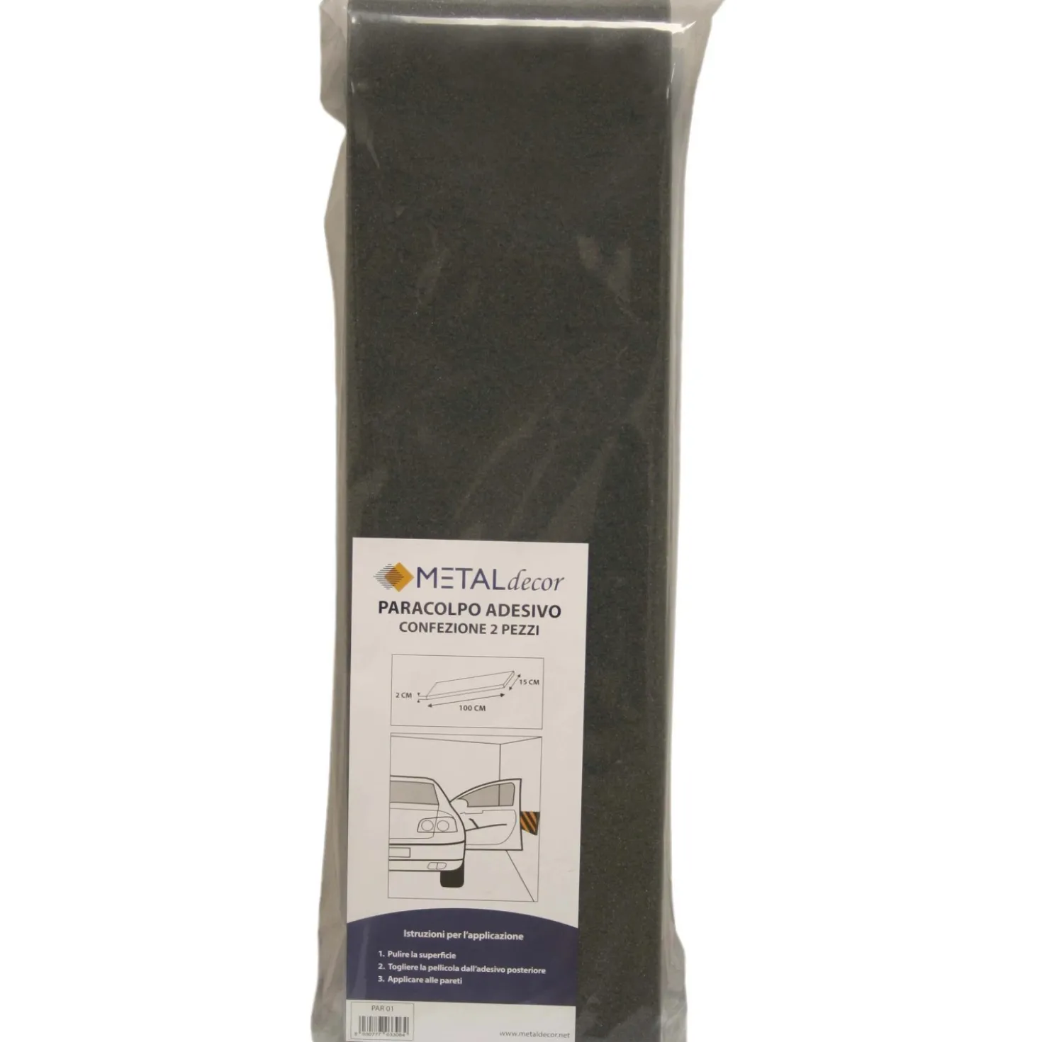 Paracolpi adesivi per pareti 100x15x2 cm 2 pz