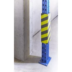 Paracolpi garage adesivo ad angolo 50 cm 12,5x12,5 cm giallo-nero