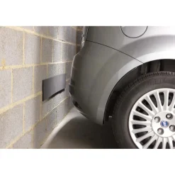 Paracolpi garage 100x15 cm 2 pz nero