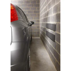 Paracolpi garage 100x15 cm 2 pz nero