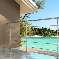 Parapetto in acciaio inox lucido in kit Modulo A1