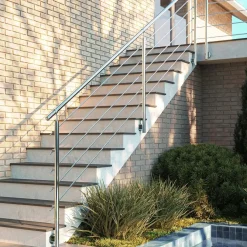 Parapetto in acciaio inox lucido in kit Modulo B1