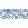 Paraschizzi Autoadesivo ignifugo Cementine Azzurre 190x60 cm