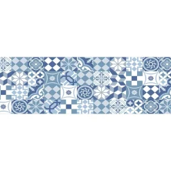 Paraschizzi Autoadesivo ignifugo Cementine Azzurre 190x60 cm