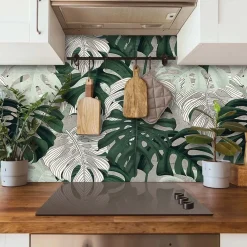 Paraschizzi Autoadesivo ignifugo Fantasia Tropicale 260x60 cm