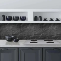 Paraschizzi cucina adesivo Antracite 45x180 cm