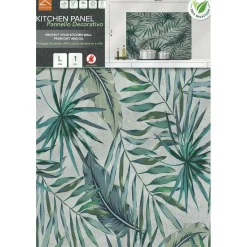 Paraschizzi cucina adesivo stile Tropical Leaves 65x47 cm