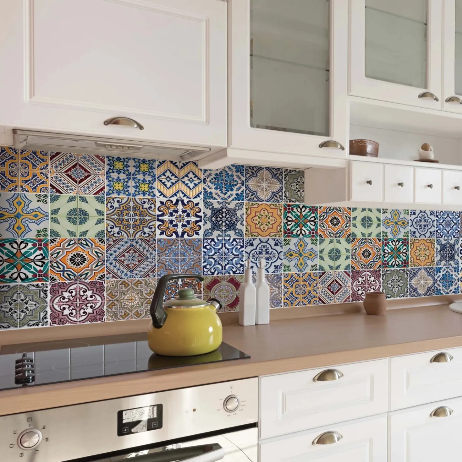 Paraschizzi cucina adesivo Azulejos 45x180 cm