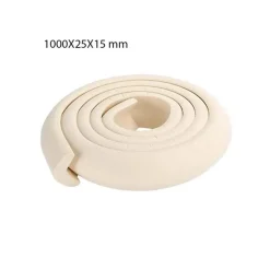 Paraspigoli in gomma bianco 1M x 1,5 cm
