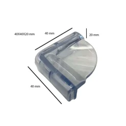 Paraspigolo adesivo trasparente 4x4x2 cm 4 pz