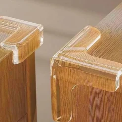 Paraspigolo adesivo trasparente in PVC 4x4 cm 4 pz