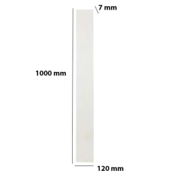 Paraspigolo da parete in Eva bianco 1 M