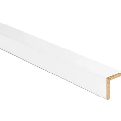 Paraspigolo in ayous liscio laccato bianco 28 mm x 28 mm