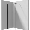 Parete doccia a scomparsa Idrostile 1100x1950 mm nero