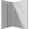 Parete doccia a scomparsa Idrostile 1100x1950 mm bronzo spazzolato
