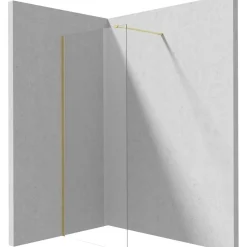 Parete doccia a scomparsa Idrostile 1000x1950 mm oro spazzolato