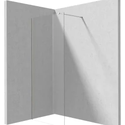 Parete doccia a scomparsa Idrostile 1200x1950 mm cromo
