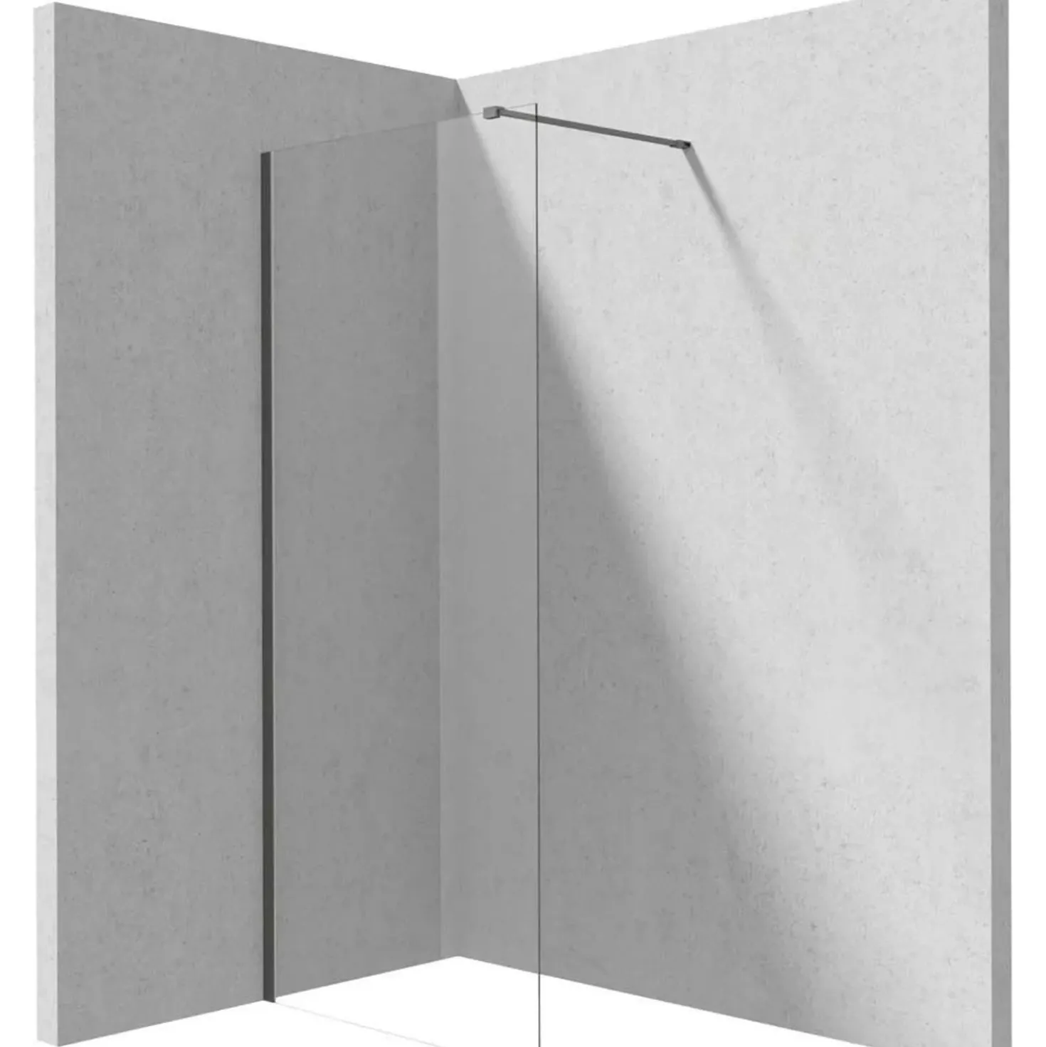 Parete doccia a scomparsa Idrostile 800x1950 mm titanio