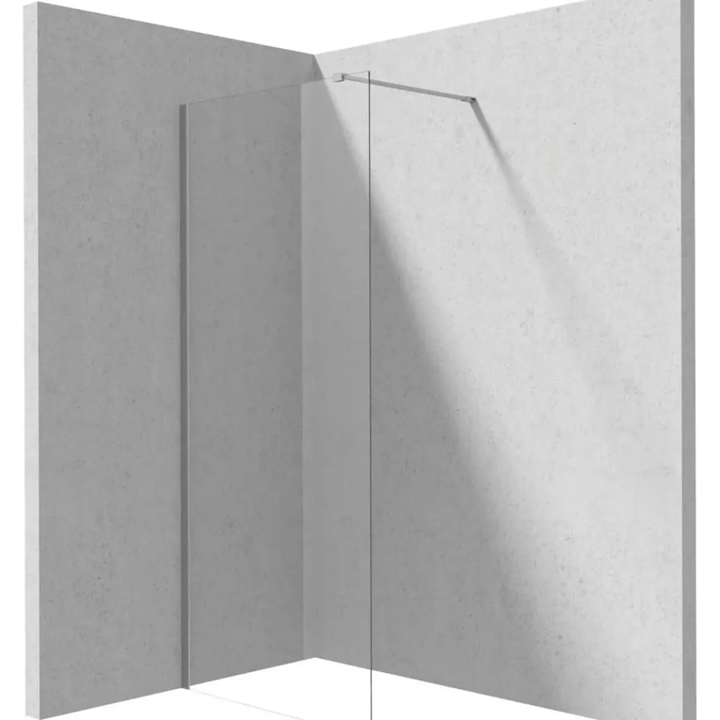 Parete doccia a scomparsa Idrostile 1100x1950 mm acciaio spazzolato