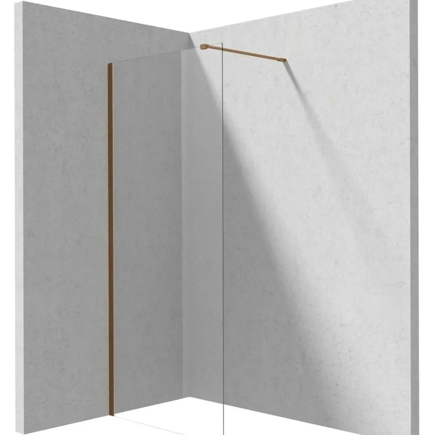 Parete doccia a scomparsa Idrostile 1000x1950 mm bronzo spazzolato