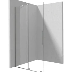 Parete doccia scorrevole Cabaiguán Idrostile 800x1950 mm acciaio spazzolato