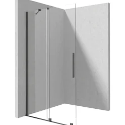 Parete doccia scorrevole Cabaiguán Idrostile 800x1950 mm titanio