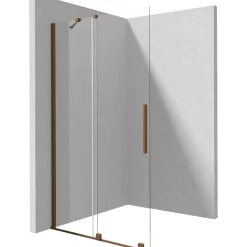 Parete doccia scorrevole Cabaiguán Idrostile vetro op 1000x1950 mm bronzo spazz